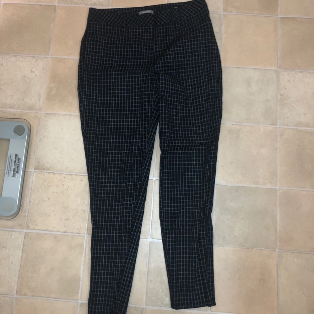 Black and white work pants